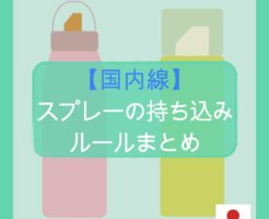 【国内線】スプレー缶の持ち込みルールまとめ